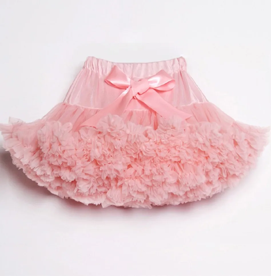 peach pink Юбки для девочек, юбка-пачка, юбка-американка для маленьких девочек, юбка-пачка для маленьких девочек, юбка для танцев, вечерние, подарок на день рождения - Цвет: peach pink