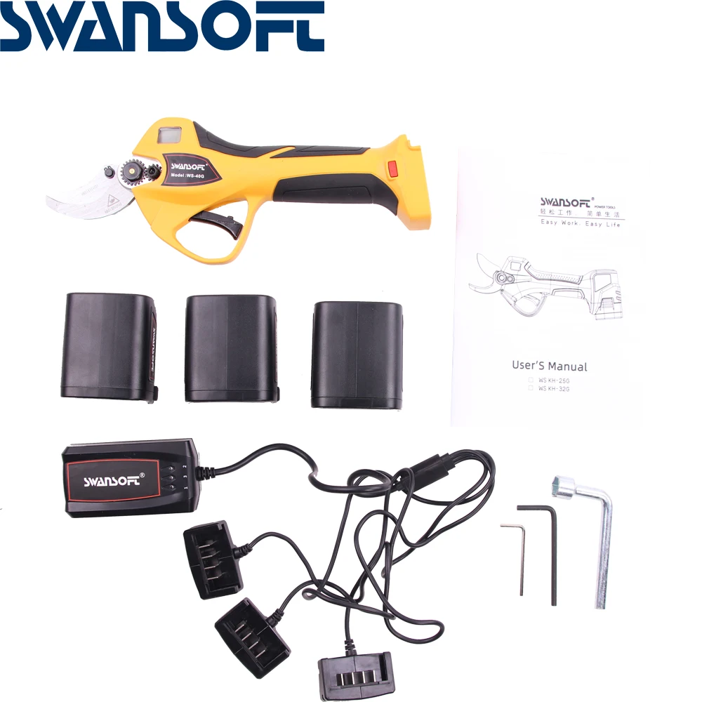 Садовый Электрический секатор SWANSOFT беспроводной Перезаряжаемый литиевый