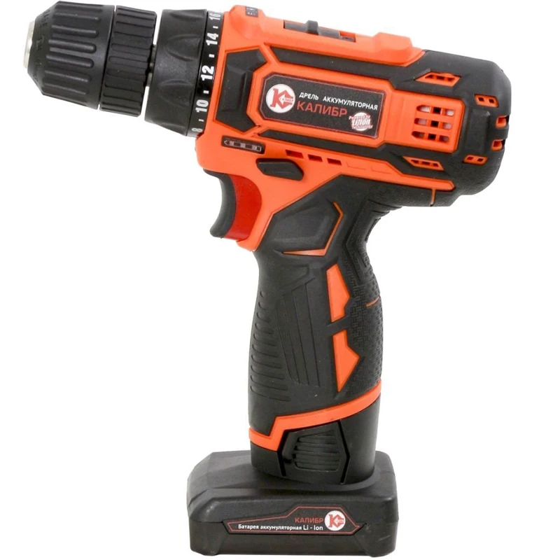Дрель-шуруповерт КАЛИБР ДА -14 4-2М+ 2Ач с двумя аккумуляторами (0101110) | Инструменты