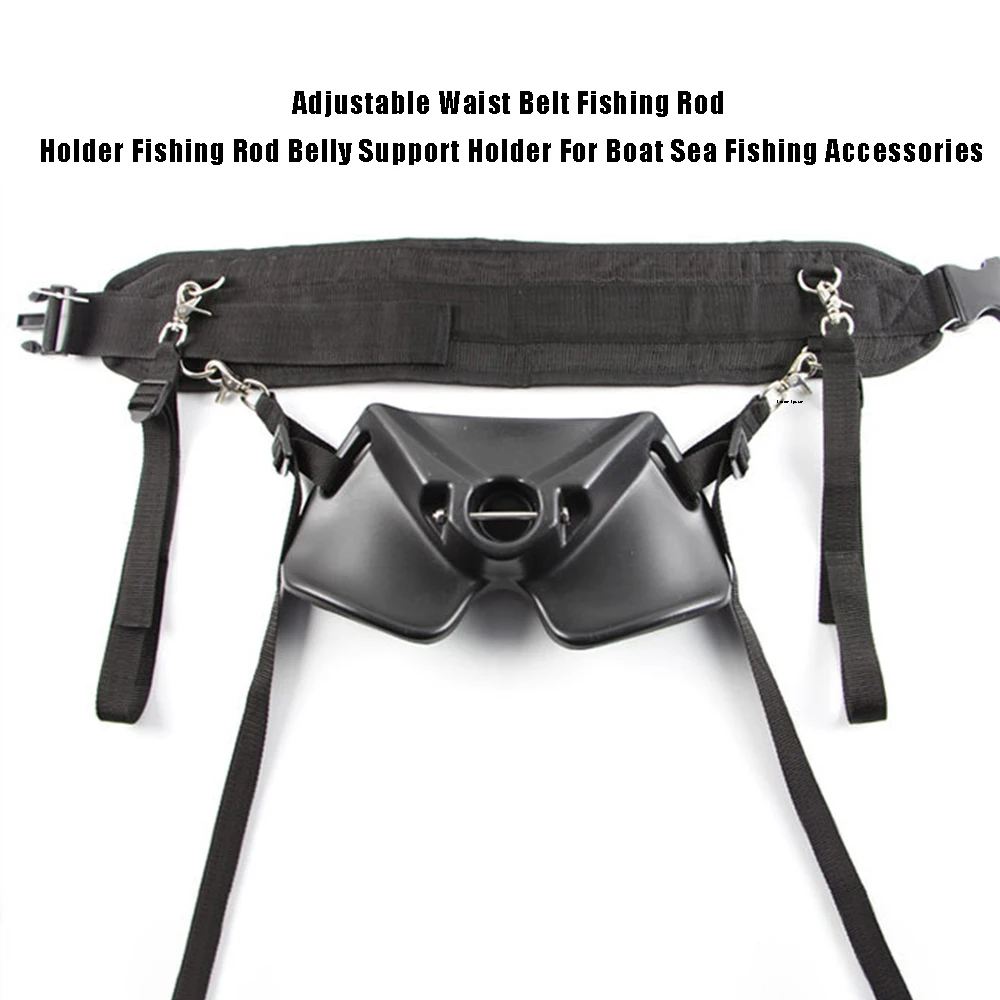 

Adjustable Waist Belt Fishing Rod Holder Fishing Rod Belly Support Holder For Boat Sea Fishing Accessories