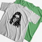 Мужская футболка COOLMIND из 100% хлопка с принтом черепа, повседневная свободная Мужская футболка с коротким рукавом, крутая уличная футболка с круглым вырезом, мужские футболки