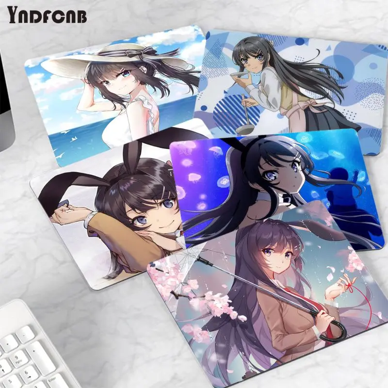 

YNDFCNB Sexy Kawaii Anime Sakurajima Mai Girl Office Mice Gamer Soft Mouse Pad Rubber PC Computer Gaming mouse pad