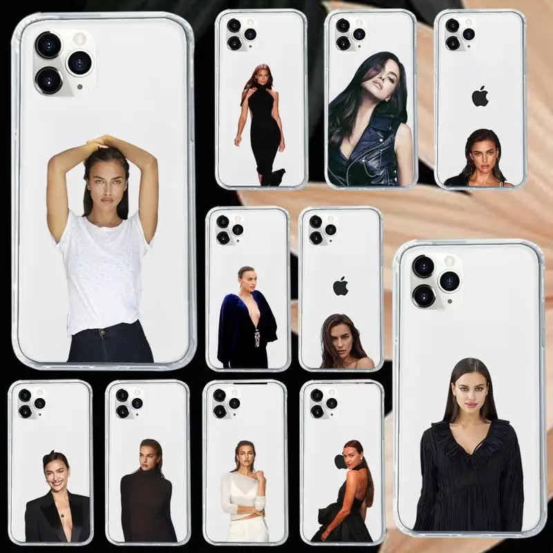 

Russian Irina Shayk model Phone Case Transparent soft For iphone 12 11 13 7 8 6 s plus x xs xr pro max mini