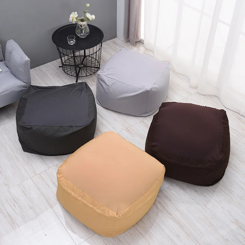 Lazy BeanBag Sofas Cover Chairs without Filler Linen Cloth Lounger Seat Bean Bag Puff asiento Couch Tatami Living Room Furniture | Дом и сад