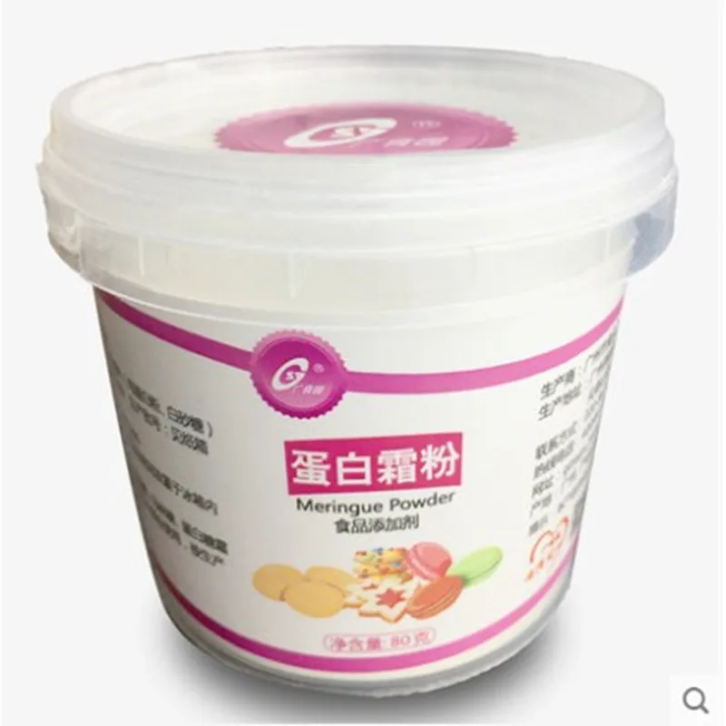 80 г мерингуэ порошок яичный белый Макарон пончик выпечки бисквит Фондант глазурь