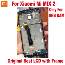 100% Original Best For Xiaomi Mi Mix 2 Mix2 8GB RAM LCD Display Touch Screen Digitizer Assembly Sensor with Frame Phone Pantalla
