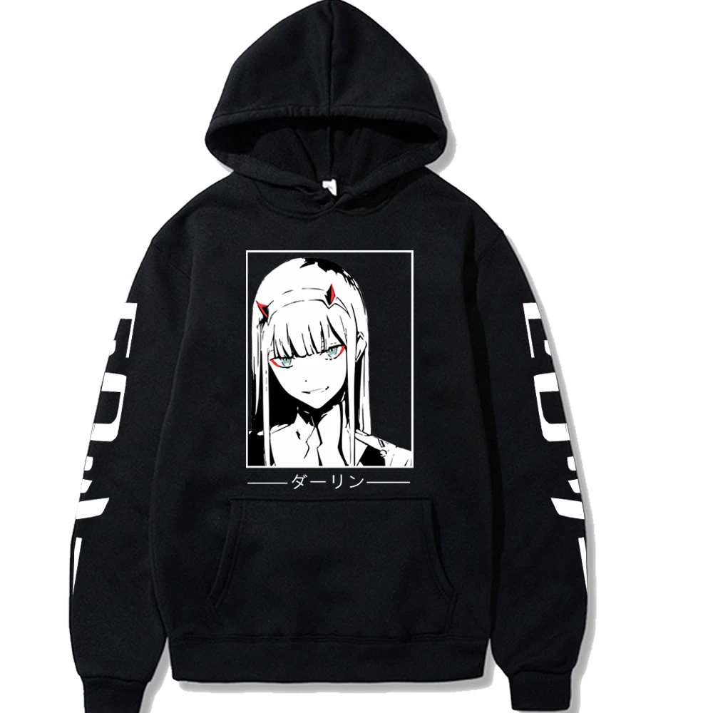 

Zero Two Hoodie Darling In The Franxx Printed Hoodies For Men/Women Hip Hop Oversized Spring Autumn Sportswear Pullover Unisex