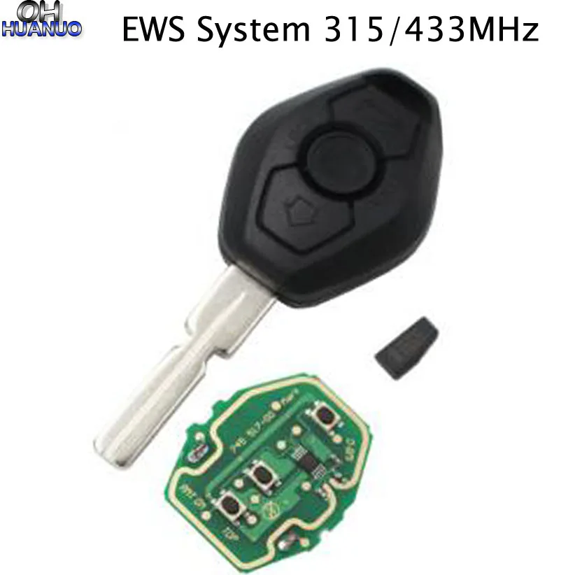 Автомобильный Дистанционный ключ 315/433 МГц для BMW EWS 1/3/5/7 серии X3 X5 Z3 Z4 с ID44 чип
