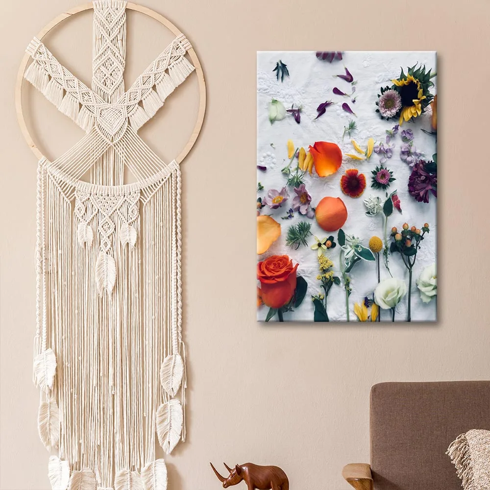 

Canvas Painting Flowers Posters and Prints Wall Art Picture for Living Room Decor No Frame