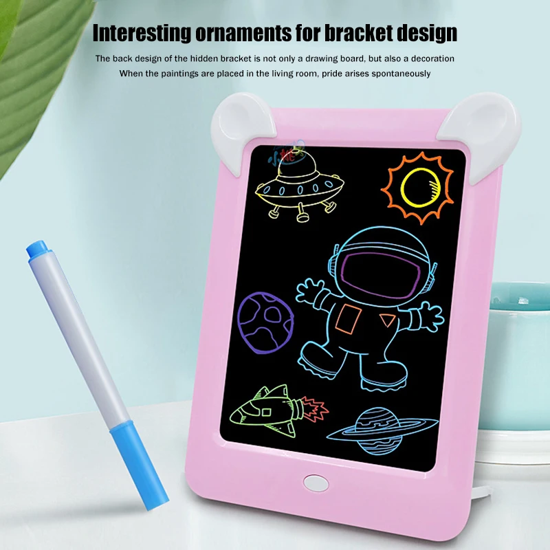 

Writing and Drawing Board Doodle Board Toys LED Writing Tablet with Stylus Smart Paper Handwriting Pad for Kids Birthday Gift