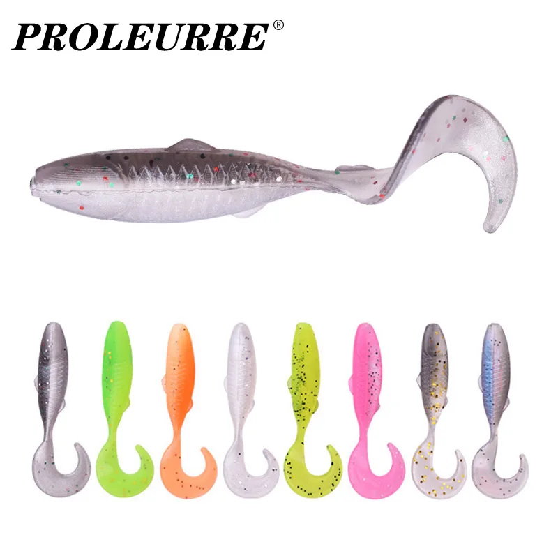 20pcs/Lot Silicone Small Fish Soft Baits 47mm 0.7g Jigs Wobbler Worm Fishing Lures Artificial Swimbait Tackle for Bass Pike Carp 