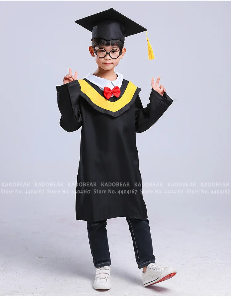 Children Roleplay Students School Uniforms Kids Girl Graduation Doctor Bachelor Gown Performance Costumes Toddler Boy Party Wear