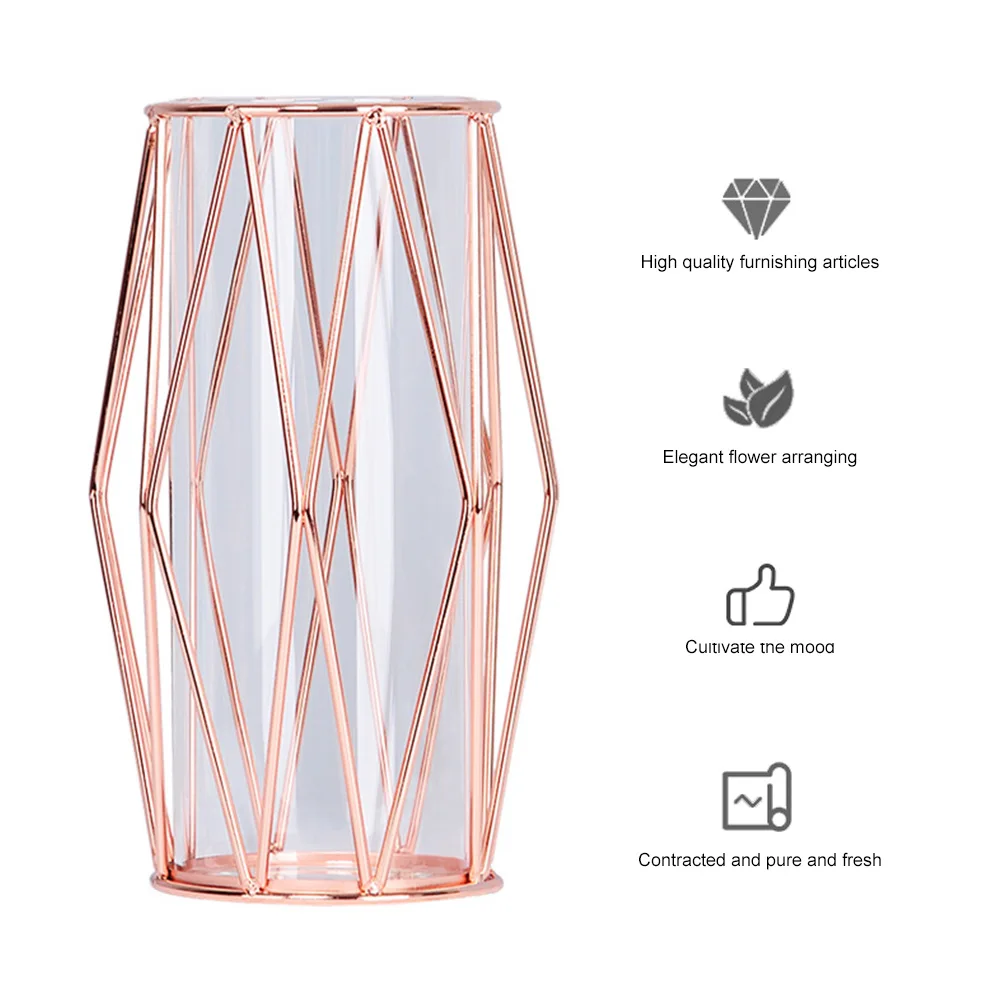 

Modern Hydroponics vases decoration home Nordic Light Luxury Flower Arrangement Living Room Glass flower pot for interior