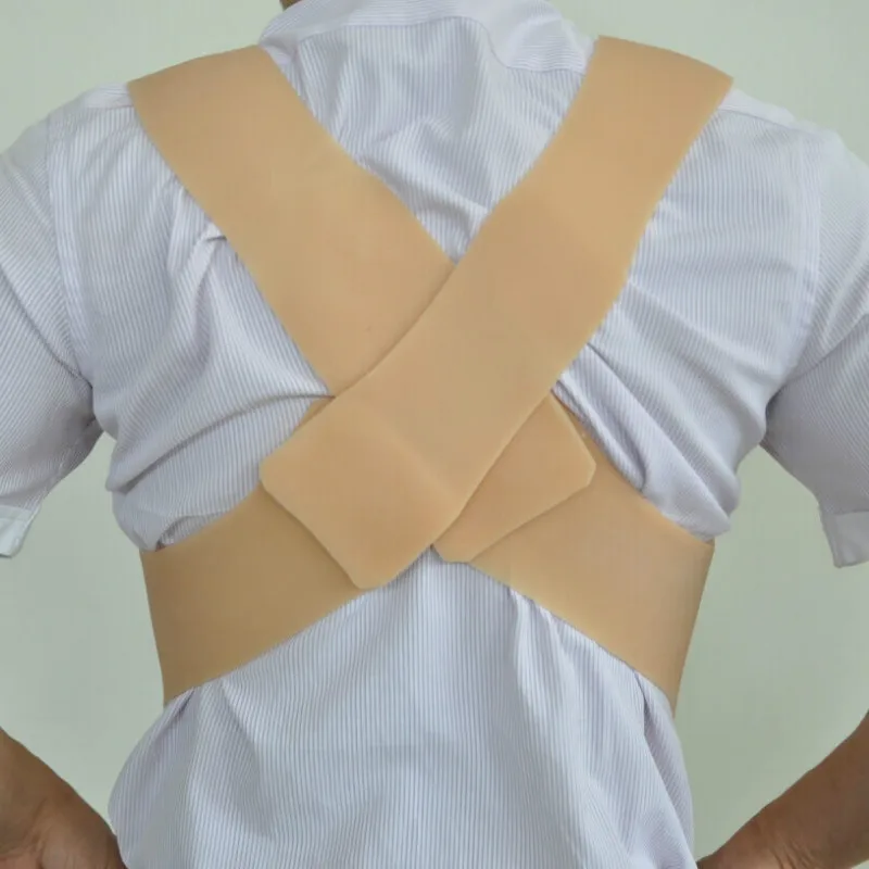 Силиконовая искусственная грудь мышцы мужской корсет сексуальный живот