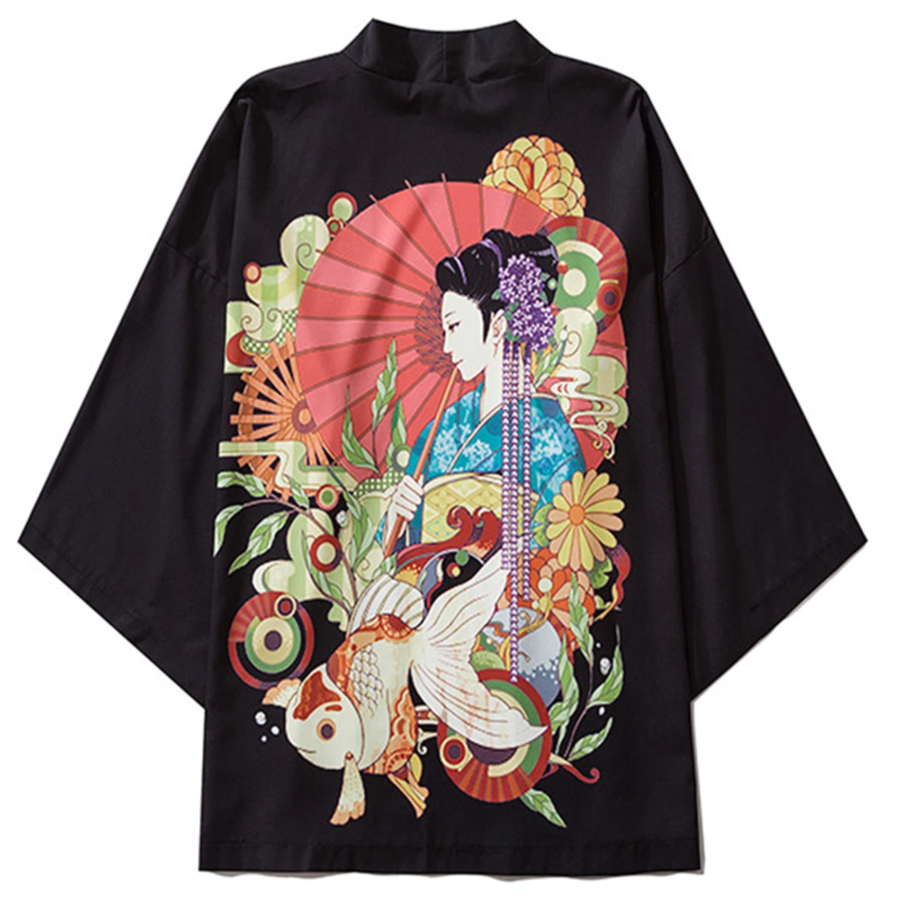 Летнее японское кимоно в стиле хип-хоп для мужчин уличная одежда Харадзюку с