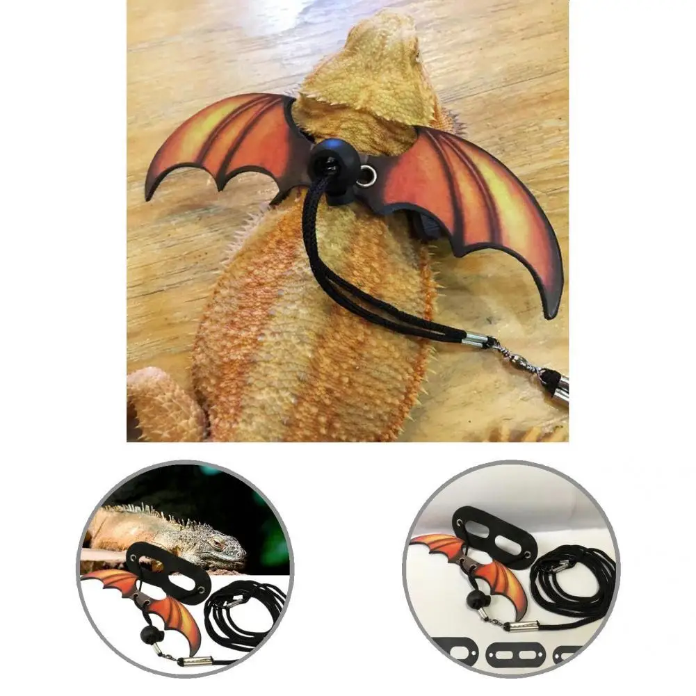 

Durable Lizard Leash Comfortable Faux Leather Comfortable Bearded Dragon Harness Small Animal Leash Reptile Leash