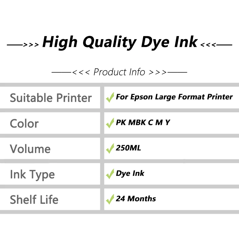 Чернила для принтера Epson 250 7700 9700 7710 T3000 T5000 T7000 T3080 T5080 T7080 T3070 T5070 9710 мл|Наборы