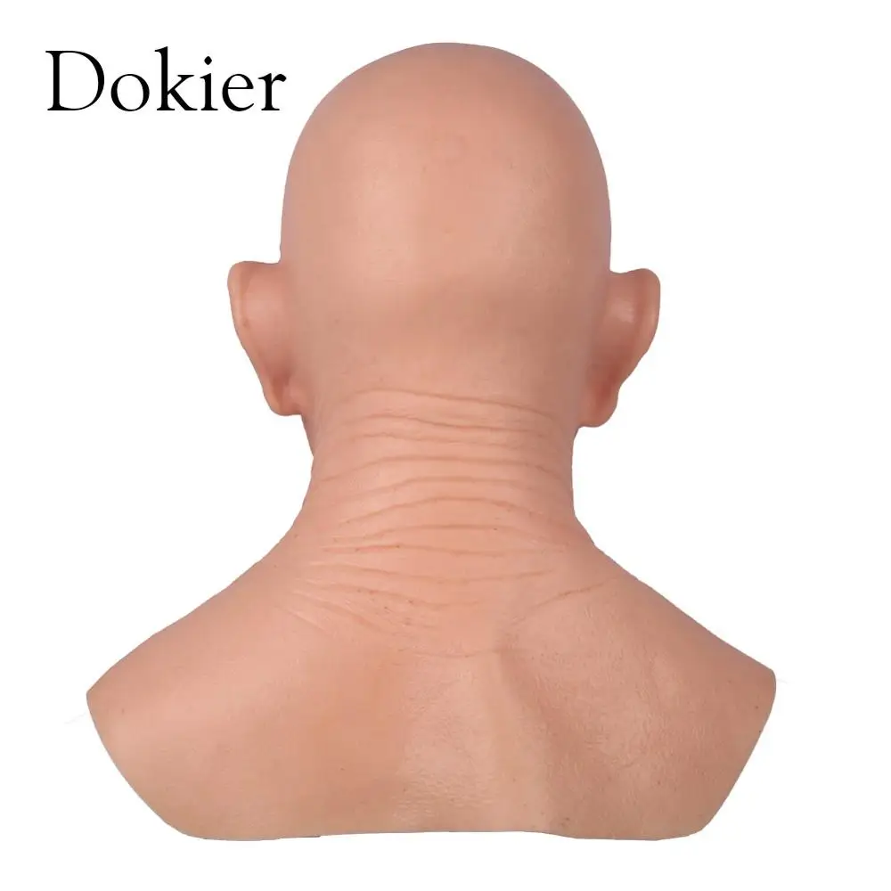 Dokier Силиконовые Реалистичные реквизиты на полное лицо мужские Фетиш настоящая