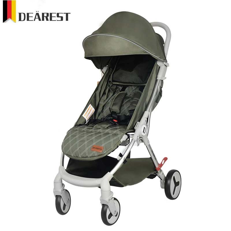 

DEAREST FURTURE Baby Stroller Can Sit Or Lie Folding Ultra-Light Portable Suspension Two-Way Baby Buggy New Kids' Cart Model