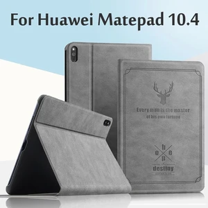 smart case for huawei matepad 10 4 5g 2020 bah3 w09 al00 w59 tablet flip stand pu protective cover for honor pad v6 krj w09 an00 free global shipping