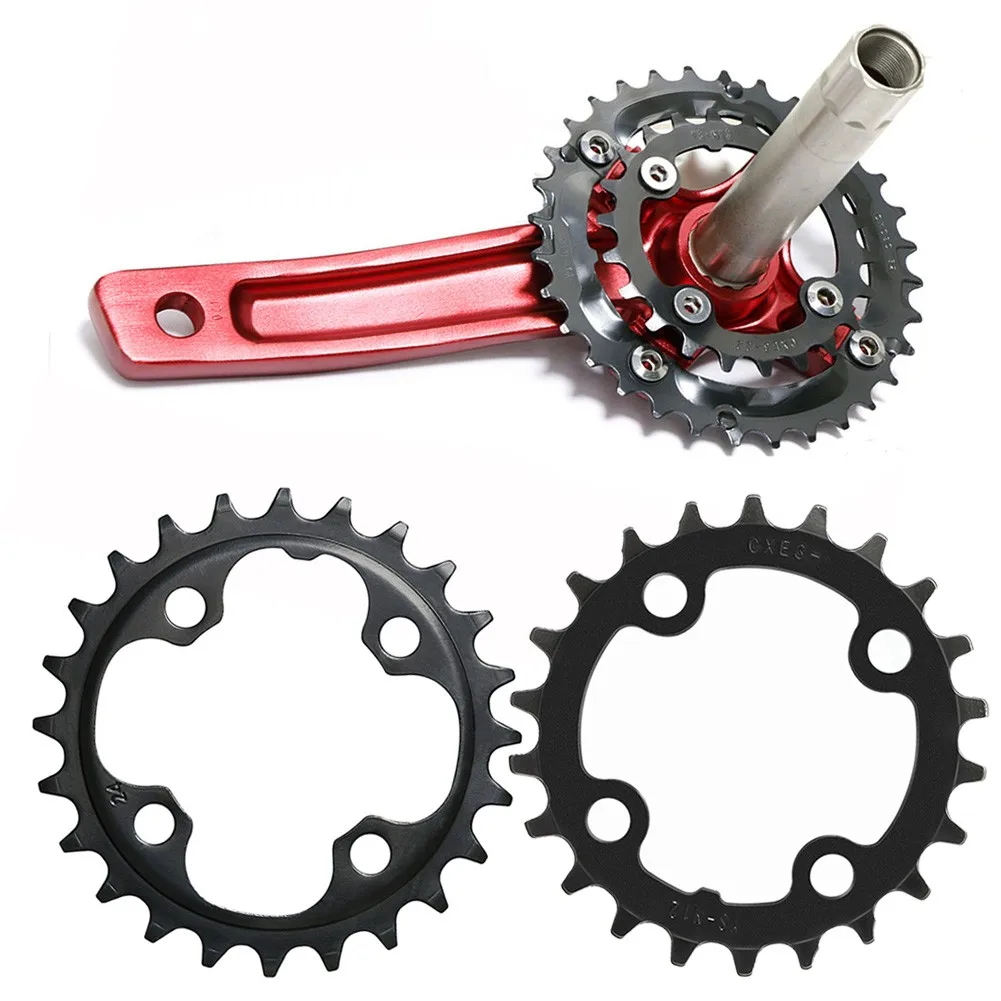 104BCD 22T 24T узкая широкая велосипедная цепь MTB из углеродистой стали с одним зубцом