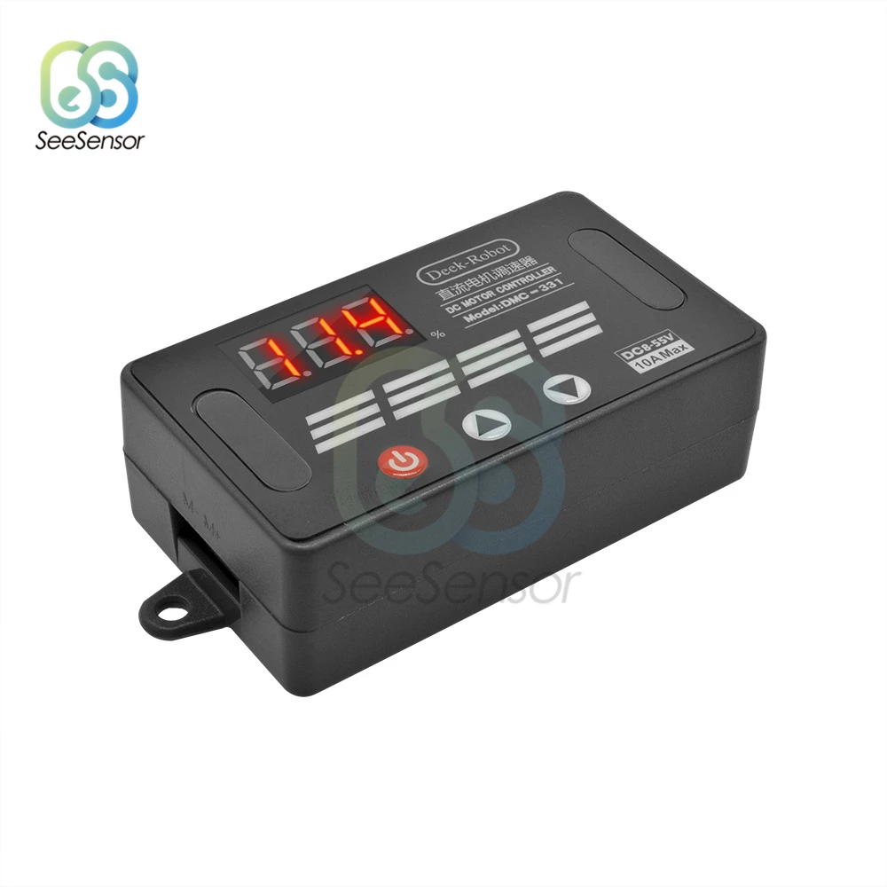 

DMC-331 DC8V-55V 10A DC PWM Motor Speed Controller LED Digital Adjustable Speed Regulator Control Governor Switch 12V 24V 36V