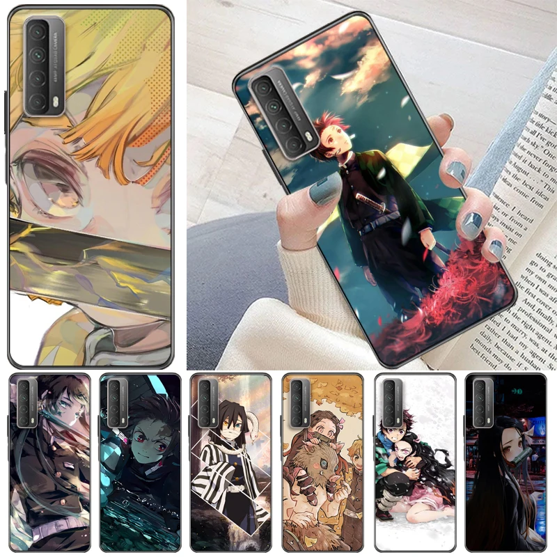 

Demon Slayer Agatsuma Zenitsu Kamado Tanjirou Kamado Nezuko Kimetsu No Yaiba Phone Case For Huawei P Smart Z 2019 2021 Carcasa