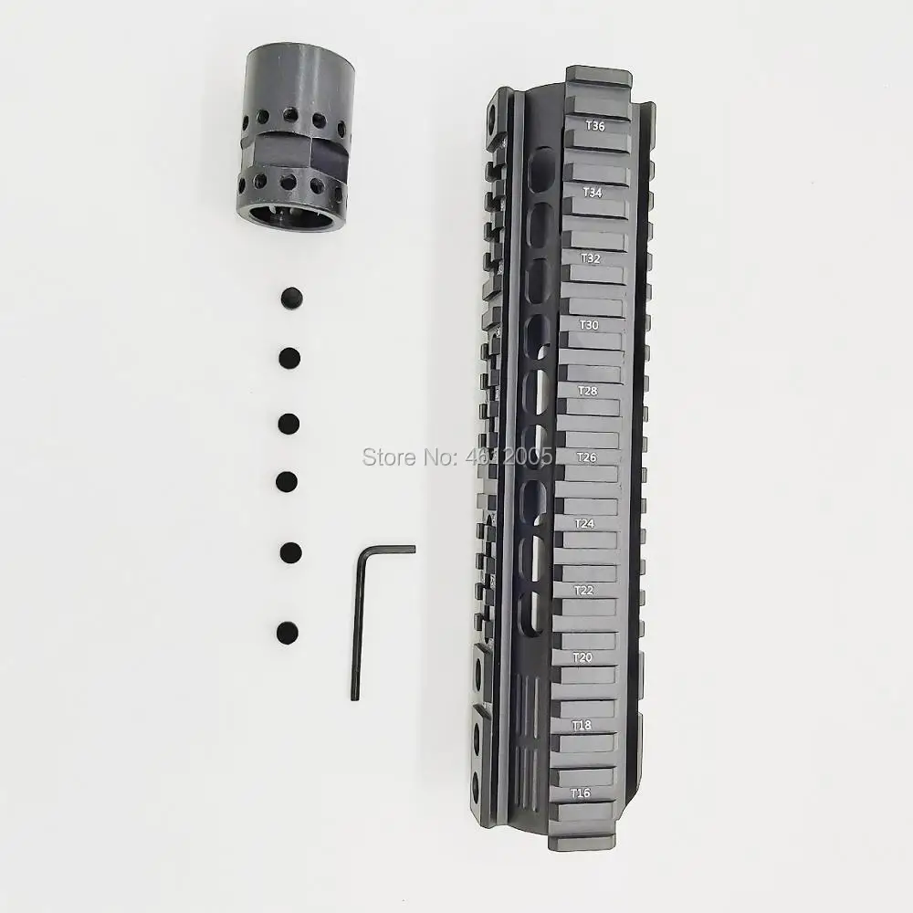 9 дюймов Quad Rai для ar15 ar15 handguard 4-weaver/Пикатинни карабин плавающий Handguard qd-вертлюг корпус M4 M16