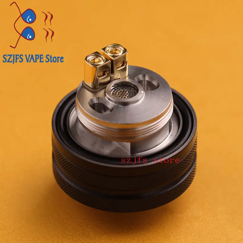 

Original THC Tauren MTL RTA 2ml with 24mm Micro Hexagonal Honey Comb Air Holes & Single Coil/Dual Coils Tank VS Dead Rabbit RTA