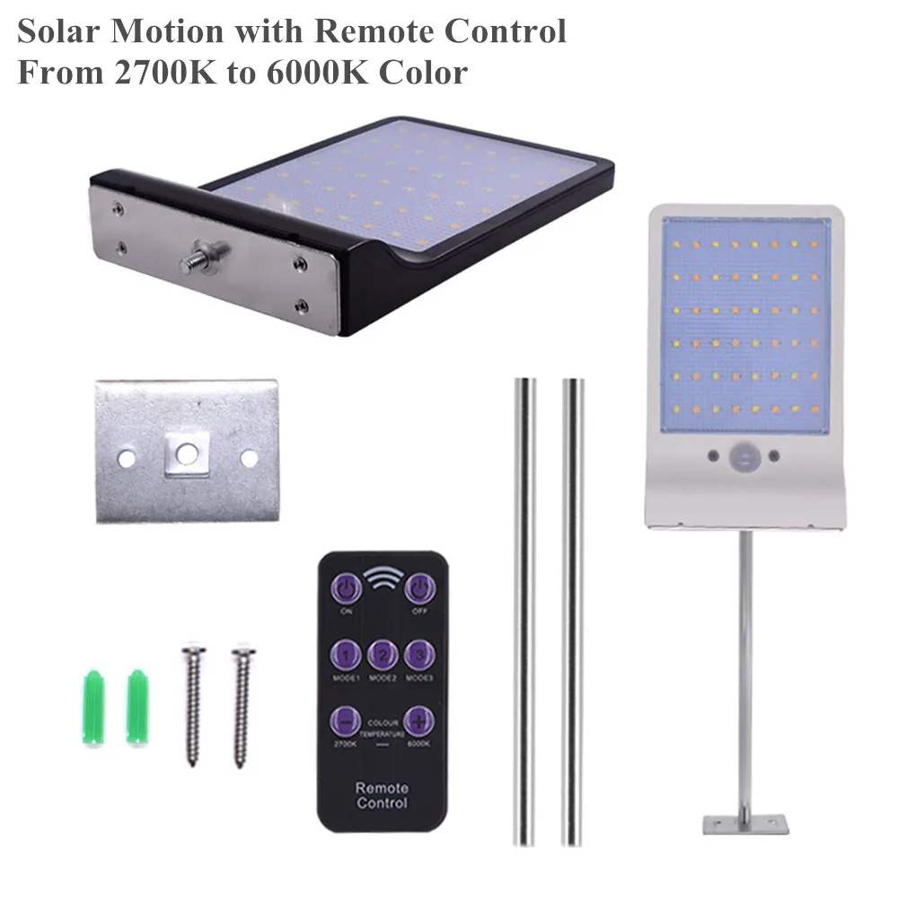 Настенный светильник на солнечной батарее с датчиком движения лампа