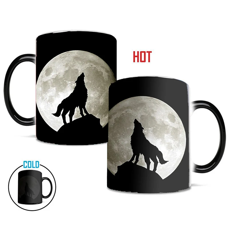 Кружка Moon Wolf с изменением температуры кружки цвета креативная