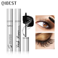 qibest waterproof mascara black eye makeup rimmel 4d eyelash cosmetics curling thick mascara eyelashes silk fiber volume mascara