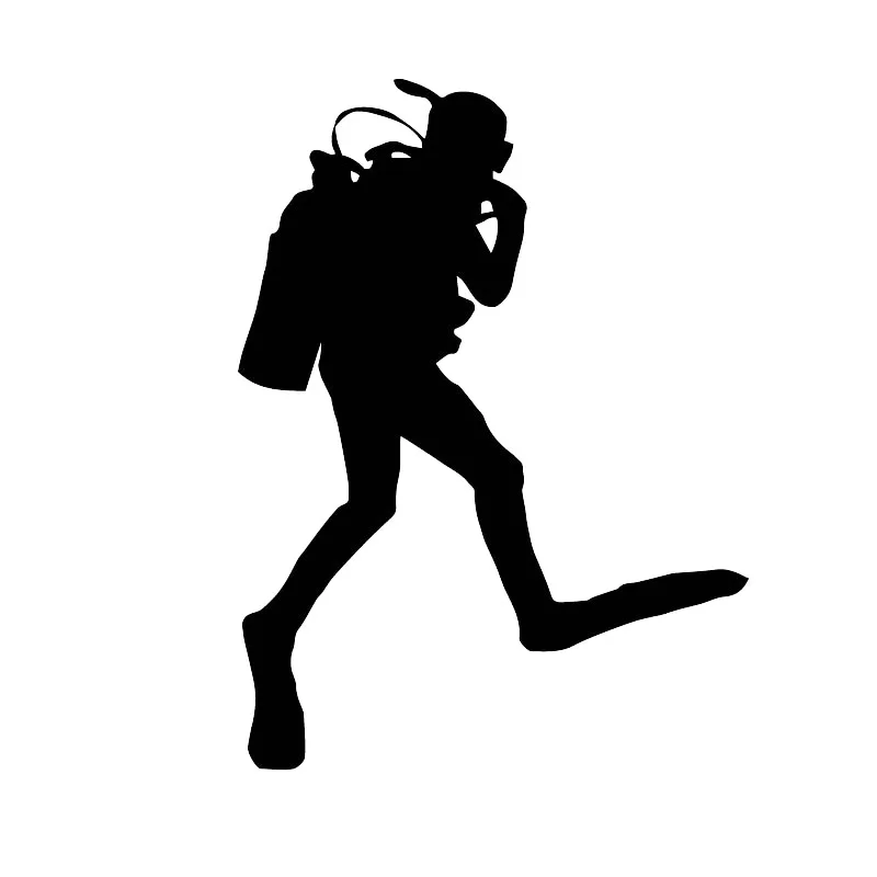 

Car Sticker Personality Professional Diving Adventure Decal Car Motorcycle Decal Creative Waterproof Black/white, 16cm*11cm