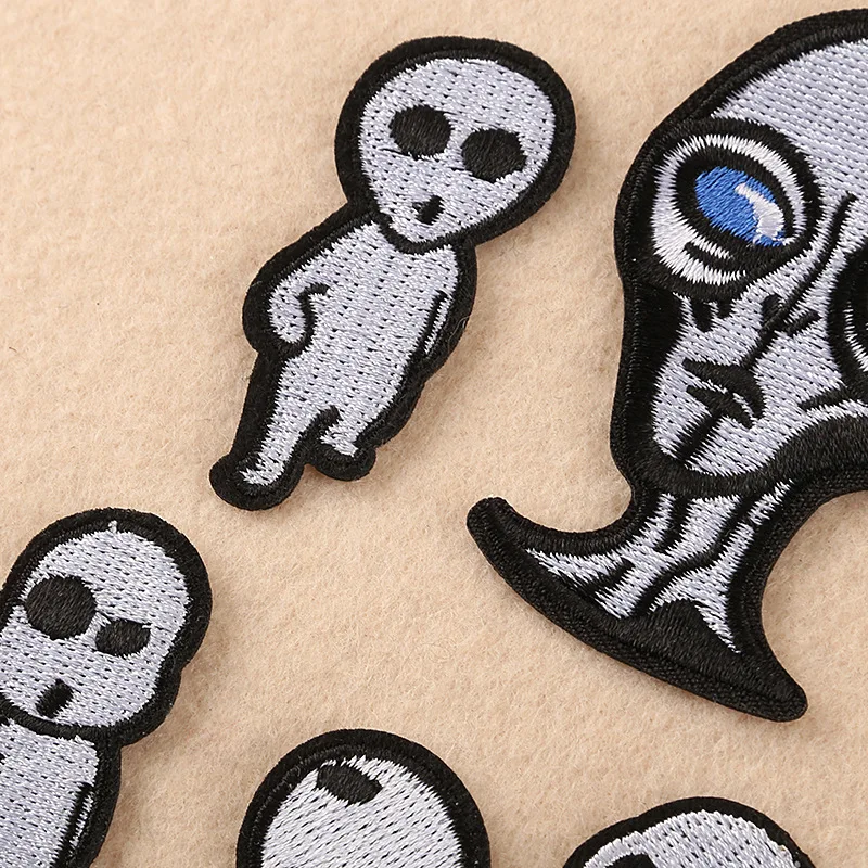 Нашивки с вышивкой в стиле милитари нашивка черепом тактические тонкие нашивки