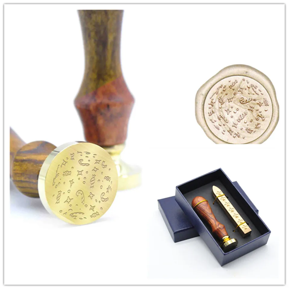 Новые Звездные и конфетные восковые печатные штампы B17 на заказ уплотнительные DIY