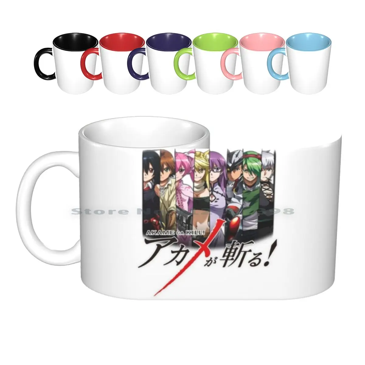 

Akame Ga Kill! Керамические кружки с логотипом, кофейные чашки, кружка для молока и чая, Akame Ga Kill Lubbock Akame Tatsumi Mine leonsheele Night Raid