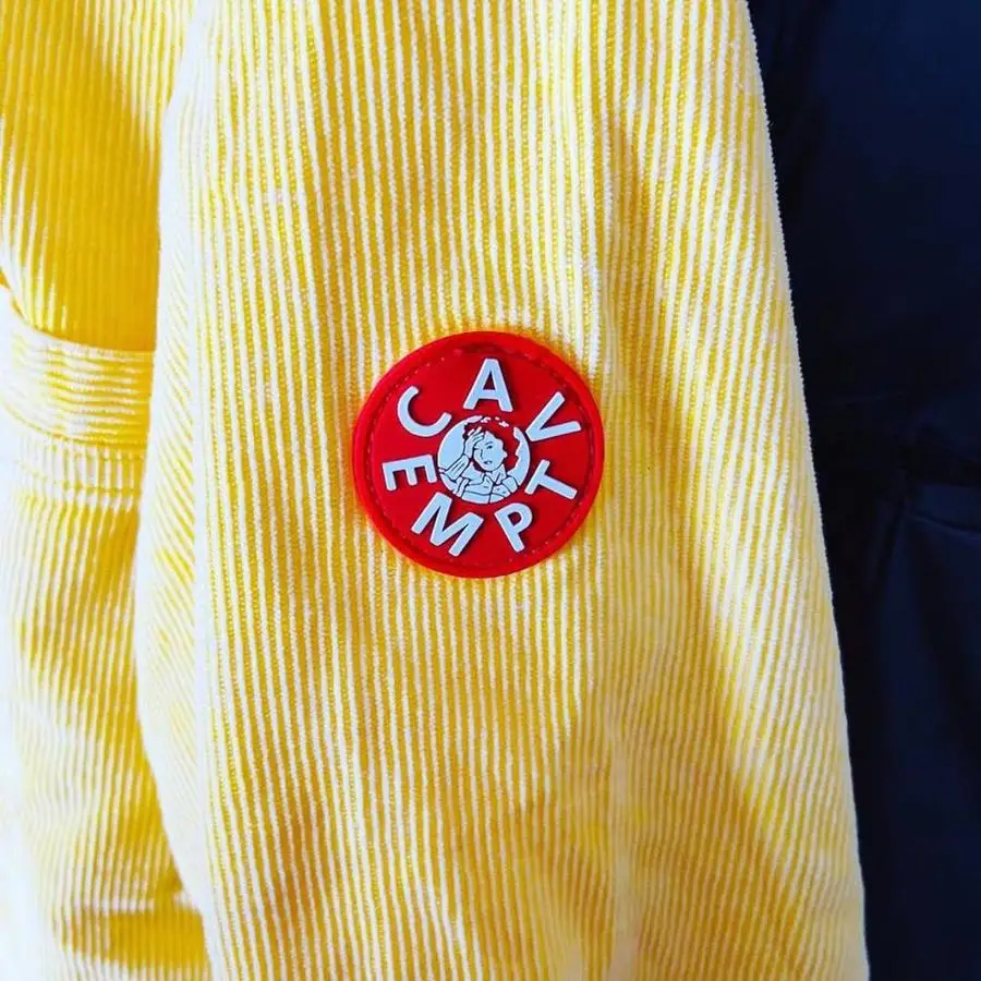 

Yellow Multi-pocket cargo jacket Men Women Corduroy Coats Cav Empt Vintage Zipper Jackets men clothing