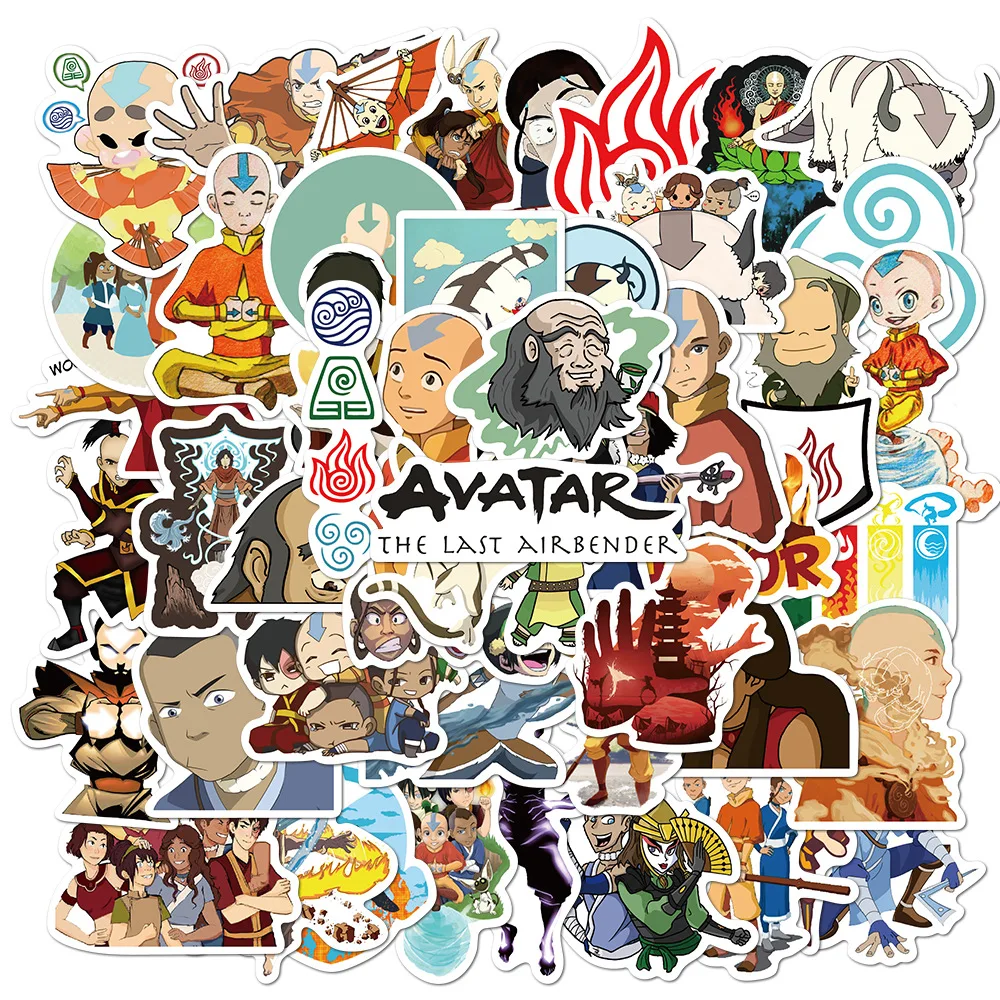 

10/30/50PCS Cartoon Cartoon Avatar The Last Airbender Graffiti Sticker Luggage Computer Waterproof Sticker Wholesale