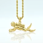 1 шт. 2020 панк хип-хоп мужские украшения 3D Спорт дайвер 316L кулон ожерелье ретро цепочка из нержавеющей стали никогда не выцветает Ювелирные изделия Подарки