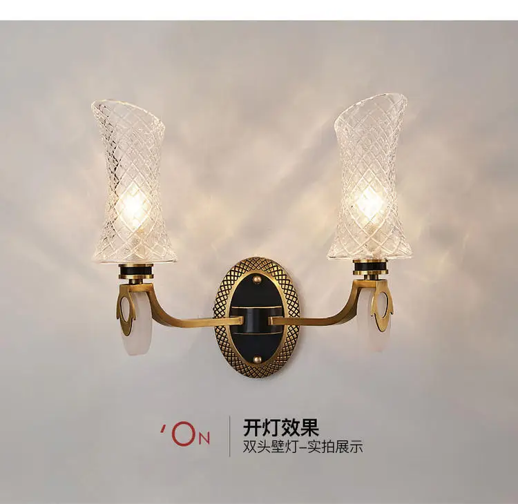 Amazing Copper Chandelier lighting Hotel Glass Lamp Shade chandelier Europe Luxurious Living Room Dining project lustre | Лампы и