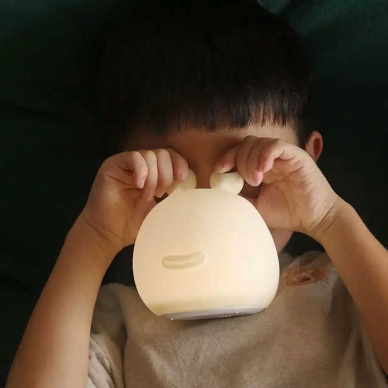 

Cute Soft Slug Shape Night Light with Touch Control USB Rechargeable Desktop Baby Kids LED Silicone Lamp Home Bedroom