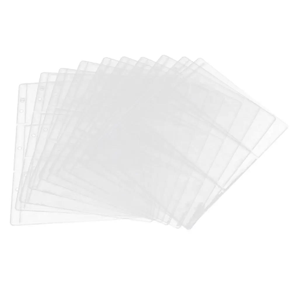 10 Pcs Trading Cards Foil Pockets Accessories Empty Scrapbook | Photo Albums