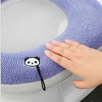 new warm winter pure color washable toilet seat cover o shape closes tool mat pad bidet cover