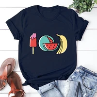 fruit t shirt women summer casual tshirts tees harajuku korean style graphic tops 2021 kawaii female t shirt tx10028