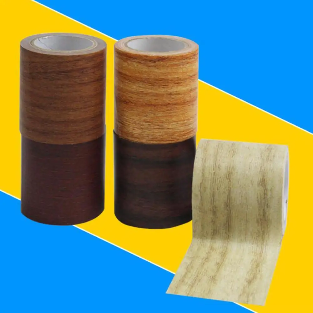 Новинка 5 шт./компл. ремонт нашивка лента текстурированная древесина клейкая для