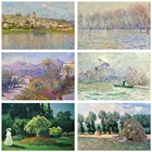 Monet выставка Клода Моне сад пейзаж музей абстрактные винтажные постеры и принты настенные картины гостиная домашний декор