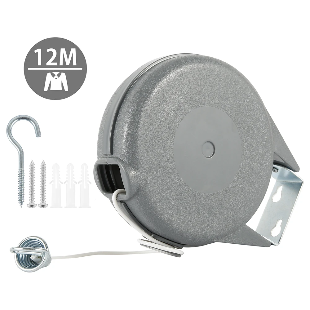 12 м сушилка для одежды веревка из нержавеющей стали выдвижные бельевые линии