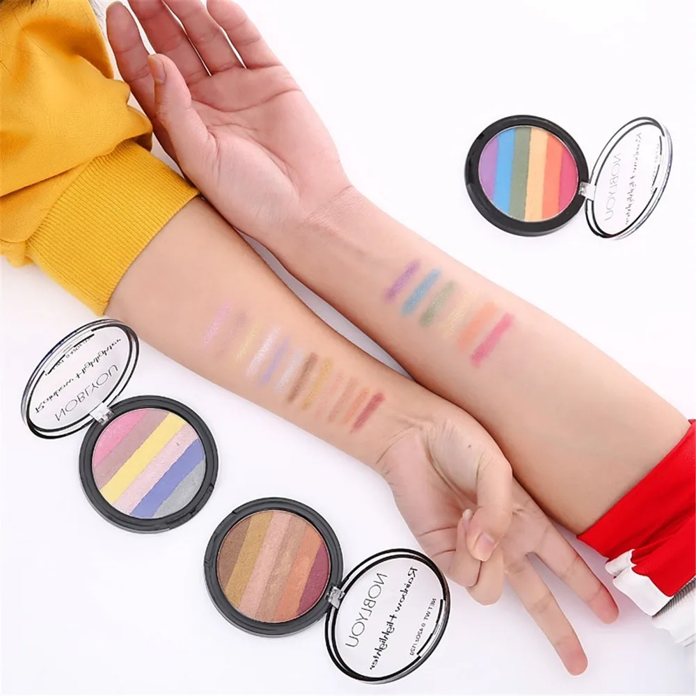 Палитра радужных теней для век с высосветильник ьЮ 6 цветов палитра высоким