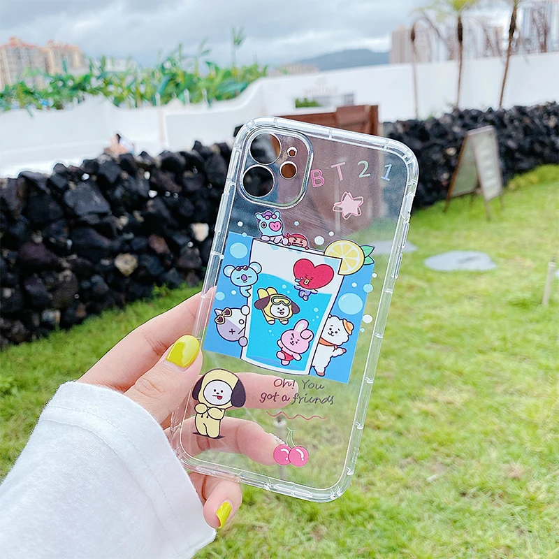 

Cartoon Cute For iPhone 12 Mini 11 Pro Max Phone Cases For iPhone X XS MAX XR 7 8 6S 6PLUS SE 2020 Silicone TPU Soft Back Cover