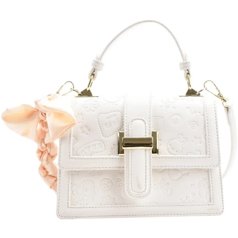 

Niche Design Handbags New Style 2021 Hot Sale Messenger Bag High-end Western Style Handbag Square Bag Shoulder Bag Width: 20cm